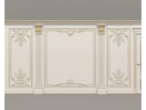 Wall Molding in Classic French style 38 3D Model