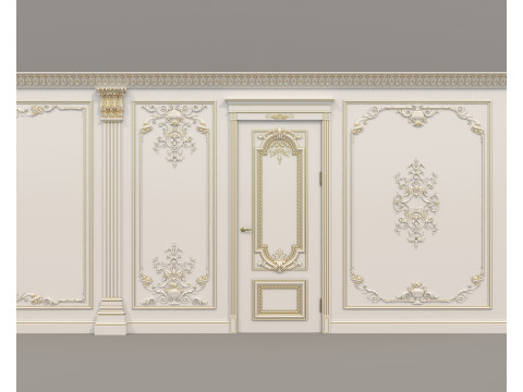 Wall Molding in Classic French style 38 3D Model