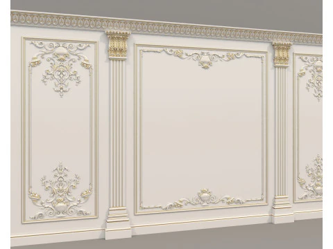 Wall Molding in Classic French style 38 3D Model