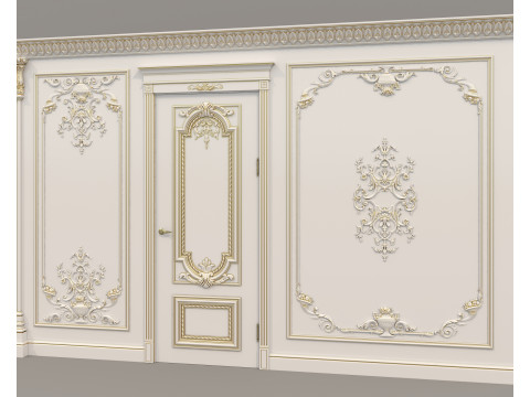Wall Molding in Classic French style 38 3D Model