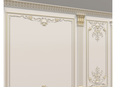 Wall Molding in Classic French style 38 3D Model