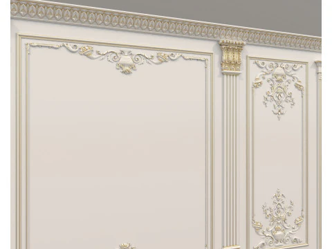 Wall Molding in Classic French style 38 3D Model
