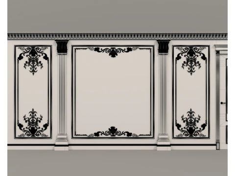Wall Molding in Classic French style 38 3D Model