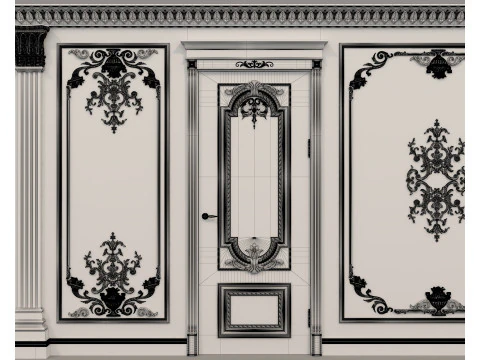 Wall Molding in Classic French style 38 3D Model