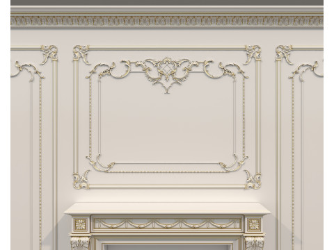 Wall Molding in Classic French style 39 3D Модель