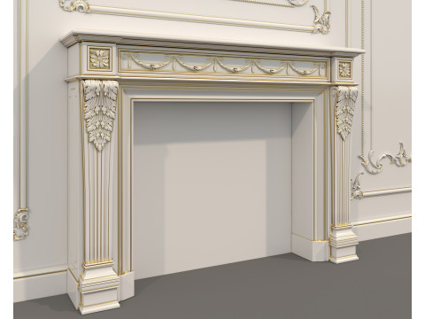 Wall Molding in Classic French style 39 3D Модель