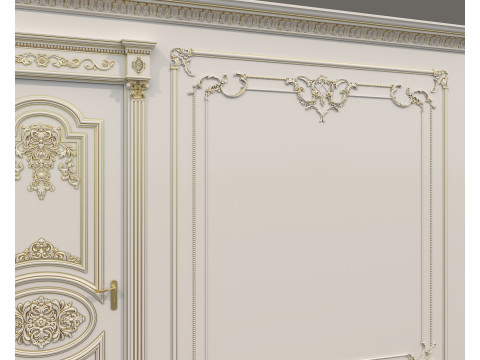Wall Molding in Classic French style 39 3D Модель
