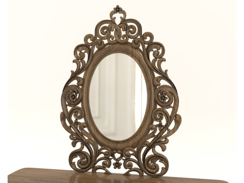 Classic European style Dressing Table 22 Modello 3D