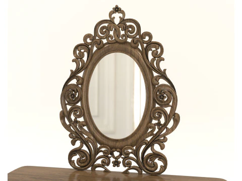 Classic European style Dressing Table 22 3D Model