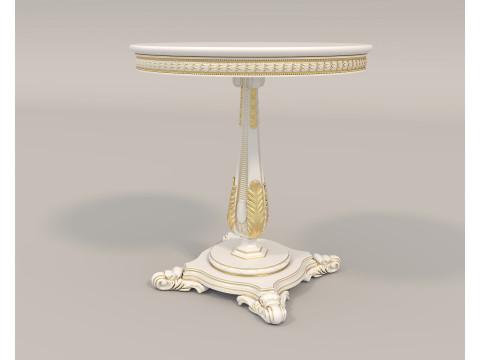 Classic European style Table and Chairs 10 3D-Modell