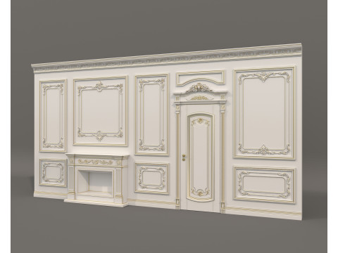 Wall Molding in Classic French style 41 3Dモデル