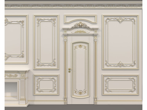 Wall Molding in Classic French style 41 3Dモデル