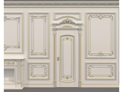 Wall Molding in Classic French style 41 3D Model