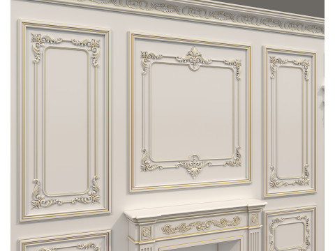 Wall Molding in Classic French style 41 3Dモデル