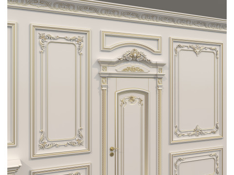 Wall Molding in Classic French style 41 3Dモデル