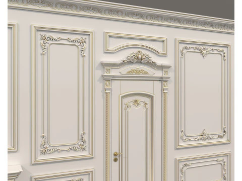 Wall Molding in Classic French style 41 3D Model