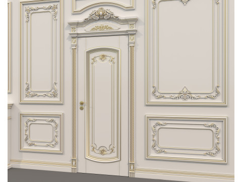 Wall Molding in Classic French style 41 3Dモデル