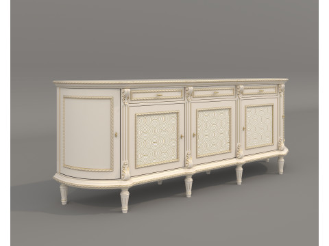 European Classic style Cabinet Collection 2 3D Model