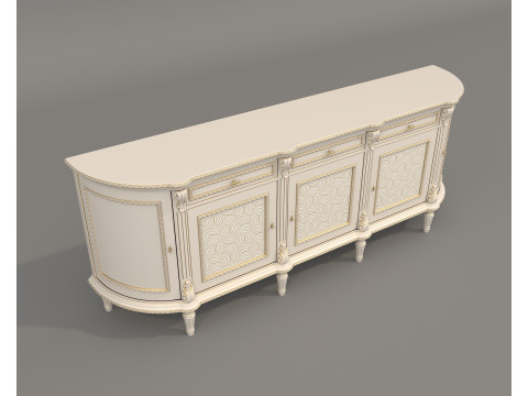 European Classic style Cabinet Collection 2 3D Model