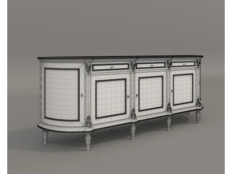 European Classic style Cabinet Collection 2 3D Model