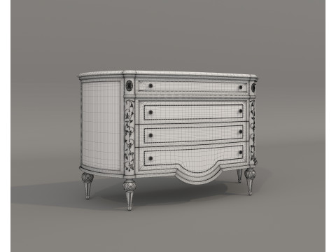 European Classic style Cabinet Collection 2 3D Model