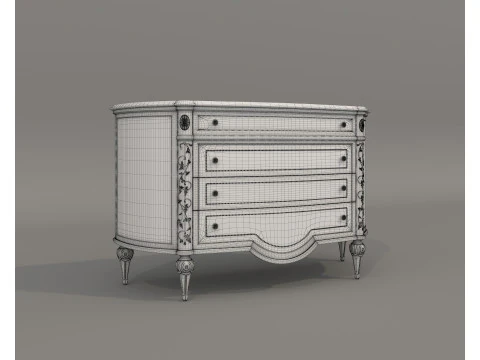 European Classic style Cabinet Collection 2 3D Model