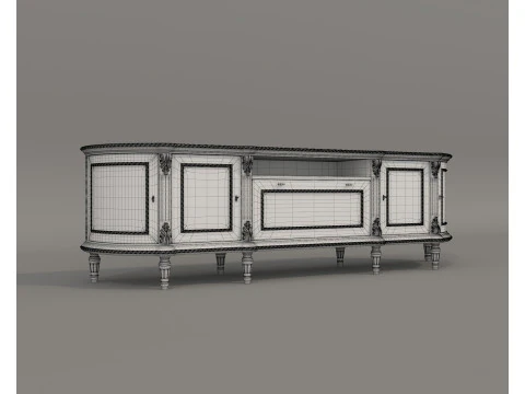 European Classic style Cabinet Collection 2 3D Model