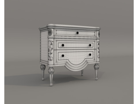 European Classic style Cabinet Collection 2 3D Model