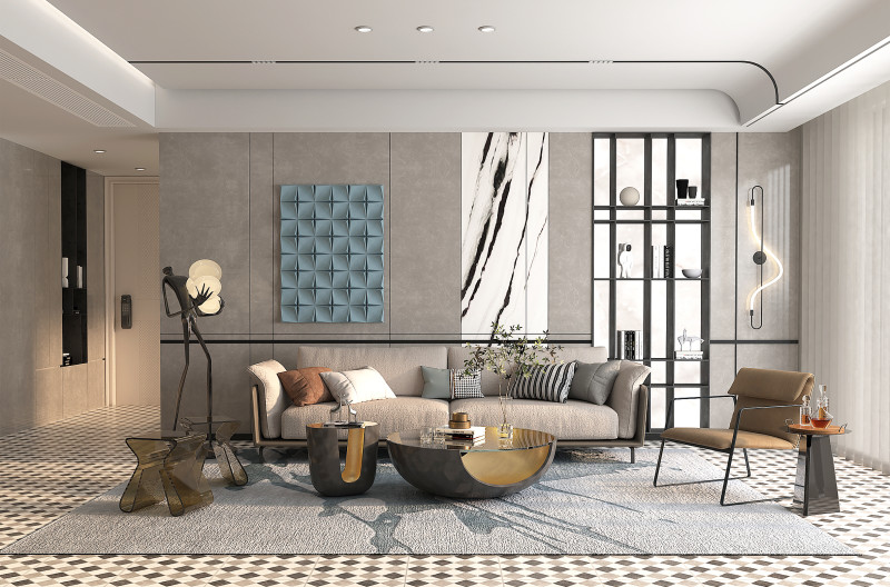 Living Room Scene 11 3D मॉडल .c4d .max .obj .3ds .fbx .stl .blend 