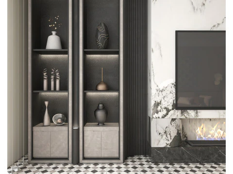 Living Room Scene 11 3D Model