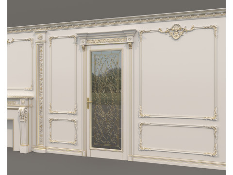 Wall Molding in Classic French style 42 3D Model