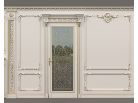 Wall Molding in Classic French style 42 3D Model