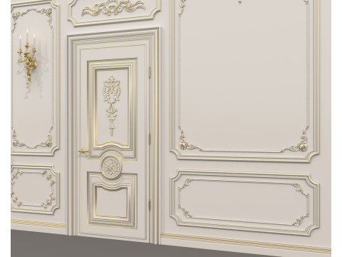 Wall Molding in Classic French style 43 Modello 3D