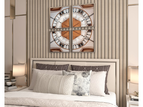 Modern Bedroom Scene 35 Modello 3D