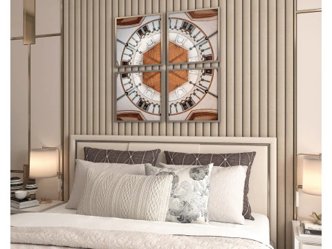 Modern Bedroom Scene 35 3D Model