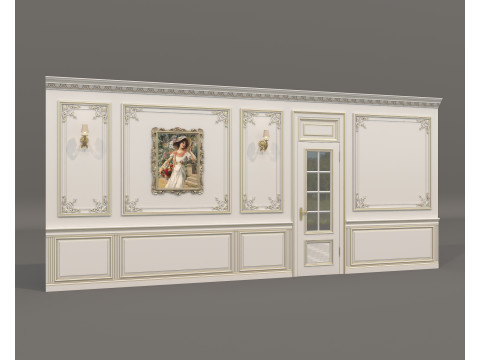 Wall Molding in Classic French style 44 3D 模型