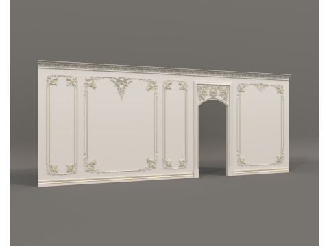 Wall Molding in Classic French style 45 3D 模型