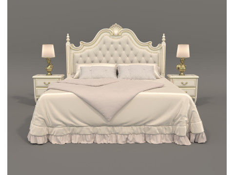 Classic European style Bed set 60 3D Model