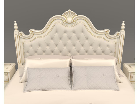 Classic European style Bed set 60 3D Model