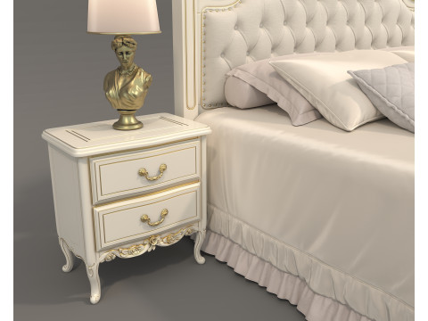 Classic European style Bed set 60 3D Model