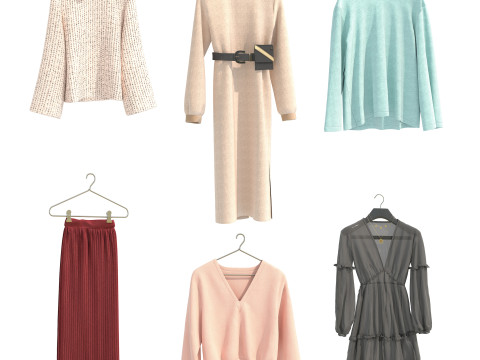 Women Clothing Collection 18 Modelo 3D