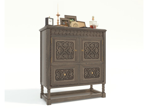 Cabinet and Decoration 3 3Dモデル