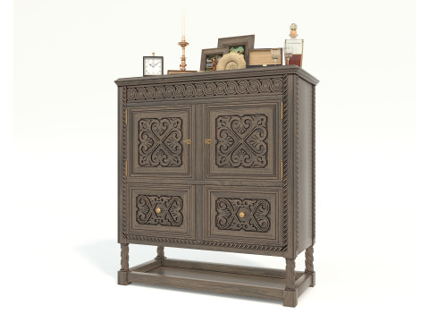 Cabinet and Decoration 3 Modello 3D