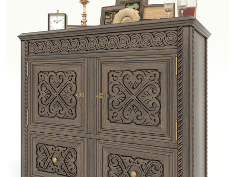 Cabinet and Decoration 3 Modello 3D