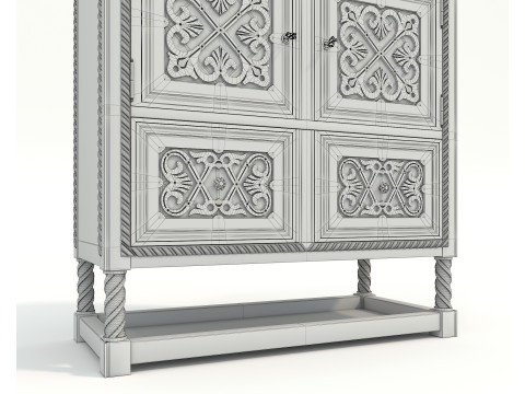 Cabinet and Decoration 3 Modello 3D