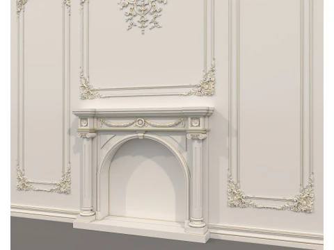 Wall Molding in Classic French style 46 3D Model