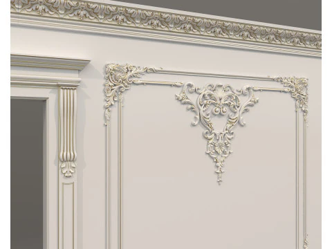 Wall Molding in Classic French style 46 3D Model