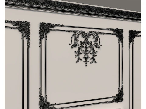 Wall Molding in Classic French style 46 3D Model