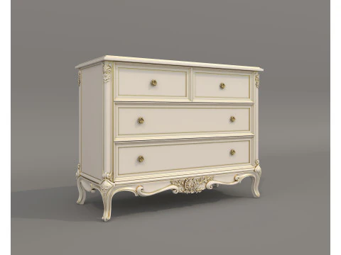 ヨーロピアンクラシックスタイルキャビネットコレクション3 3Dモデル