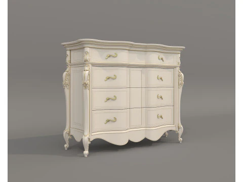 ヨーロピアンクラシックスタイルキャビネットコレクション3 3Dモデル